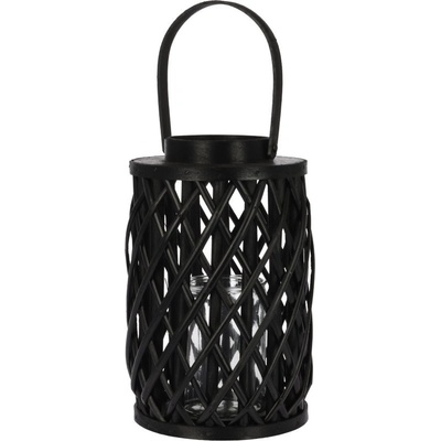 PROGARDEN Lampáš na sviečku 30 cm čierna vŕba
