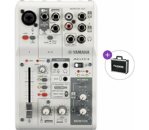 Yamaha AG03 MK2 WH Basic SET