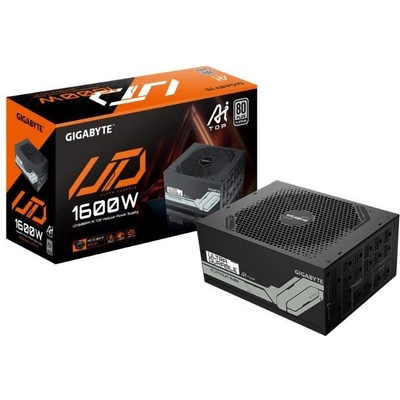 Захранване Gigabyte UD1600PM PG5 AI TOP, 1600W, Active PFC, 80 Plus Platinum, 140mm вентилатор (UD1600PM PG5)