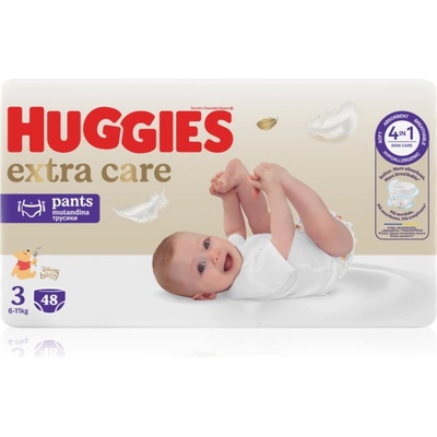 Huggies Extra Care Pants Size 3 еднократни пелени гащички 6 - 11 kg 48 бр