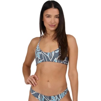 SALTY CREW Rattan palms rev bralette bikini top - Blue (Fin Blue)