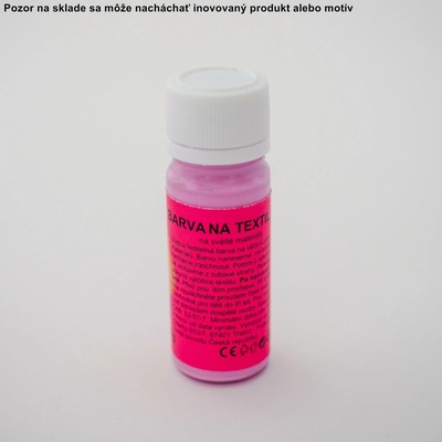 Svítící barva na textil fotoluminiscenční 12g 73 neon oranžová