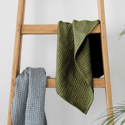 Tululum vaflová osuška khaki 100 x 150 cm