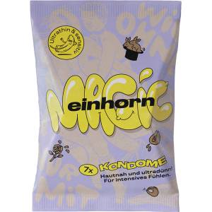 Einhorn Condoms: MAGIC, 7 thin vegan condoms in the chips bag