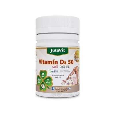 Jutavit Vitamín D3 50 soft 100 kapsúl