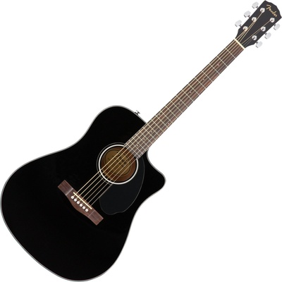 Fender CD-60SCE Black Електро-акустична китара Дреднаут