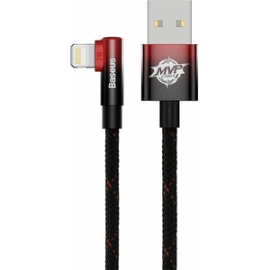 Baseus Кабел Baseus MVP 2 Elbow, от USB A(м) към Lightning(м), 1m, черен (CAVP000020)