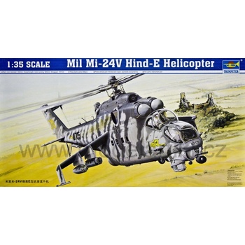Trumpeter slepovací model Mil Mi-24V Hind-E Helicopter 1:35