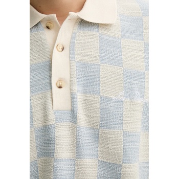 Les Deux Тениска с яка Les Deux Branson в бежово с десен 1000159 (1000159)