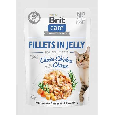 Brit Care Cat GF Jelly Pouch ADULT Chicken with Cheese 85 g