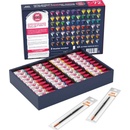 AK Interactive Quick Gen Quick Paint Set 72 barev a 2 štětce