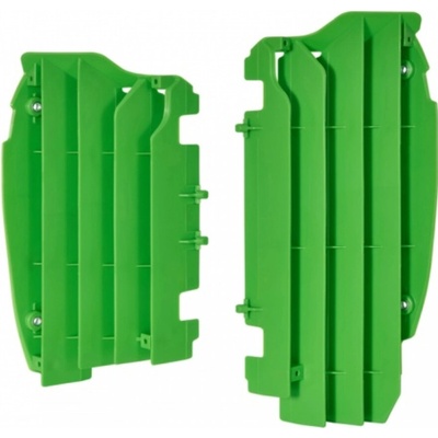 POLISPORT kryt chladiče (krátký - komplet) KAWASAKI KXF450 12-15, barva zelená