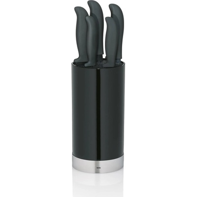 Kela (Германия) Комплект от 5 броя ножове kela acida в черен блок (kela 11287)