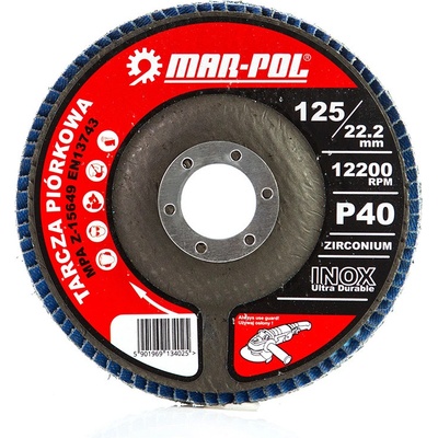 Mar-Pol Kotouč brusný lamelový 125 mm P40 M07981