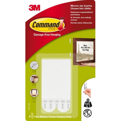 17201 Command velké závěsné proužky 3M na obrazy, nosnost 5,4 kg – Zboží Mobilmania