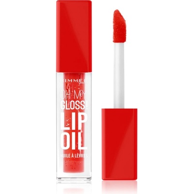 Rimmel Oh My Gloss! Lip Oil масло от нар с хидратиращ ефект цвят 004 Vivid Red 4, 5ml
