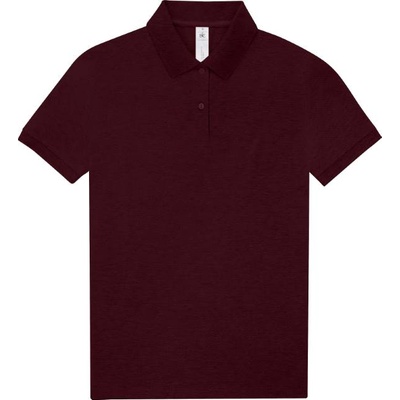 B&C Collection B&C MY POLO 210 / Дамска поло тениска от пике от тежък памук - цвят бордо, размер S (01W463n2901)