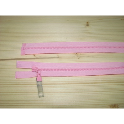 Kostenný zips ružová 3mm deliteľný jednosmerný 60cm