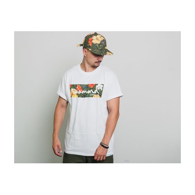 Diamond Supply Co. Aloha Floral Box Logo Tee White