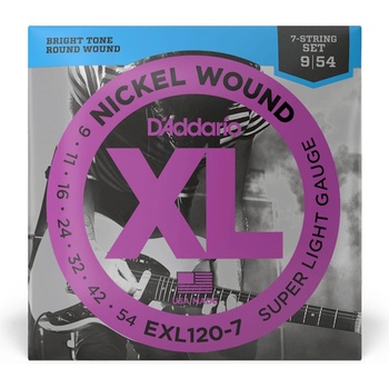 D'Addario D`Addario EXL120-7, Струни за 7 струнна електрическа китара, 09-54 (EXL120-7)