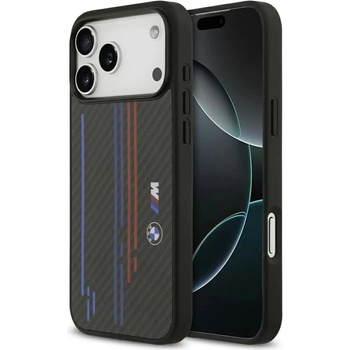 BMW M Kevlar Lines & Logo MagSafe Case за iPhone 17 Pro Max - черен