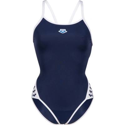 arena Дамски бански костюм Arena Womens Icons Solid Super Fly Back Swimsuit - Navy/White