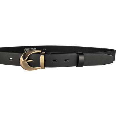 Penny Belts kožený opasek 30-307-63 černý