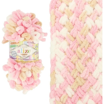 Alize Puffy Color 6046 ružovo hnedá