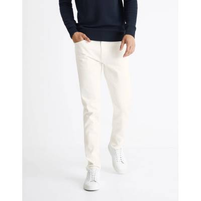 Celio džínsy C25 slim fit Coslim4 béžová