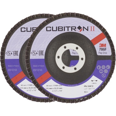 3M Cubitron II Lamelový kotouč 115 mm 80 7100101807 2 ks