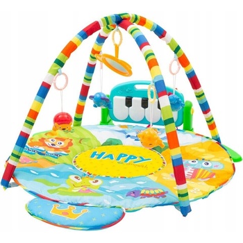 BABY MIX Hrací deka s piánkem Bayo Safari