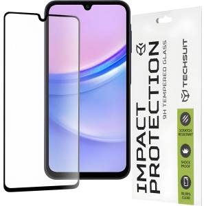 Techsuit защитно пълно покриващо стъкло 111D за Samsung Galaxy A15 5G/Galaxy A15/Galaxy A24 4G /Galaxy A25 5G/Galaxy M15 - Черен KP36614