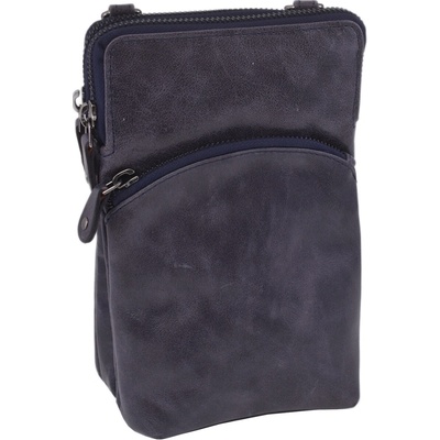 Mercucio dámská kožená crossbody kabelka modrá 2511538