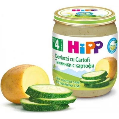 Hipp Пюре с био тиквички и картофи без сол Hipp 125гр