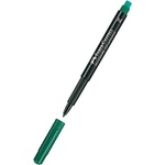  Перманентен тънкописец Faber-Castell OHP M Зелен (1602007-03)