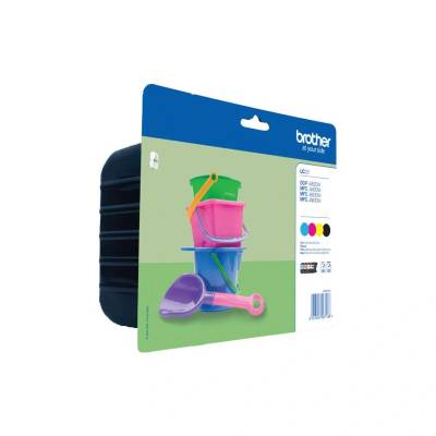 Brother LC-221VALBP мастилено касета 4 бр. Оригинална Стандартна производителност CMYK (LC221VALBP)