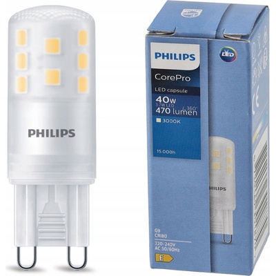 PHILIPS LED žiarovka CorePro G9 3,7 W 470Lm 3000K
