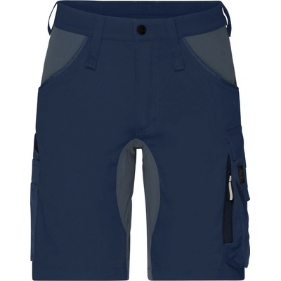 James & Nicholson JN 1811 pánské elastické kraťasy navy/carbon