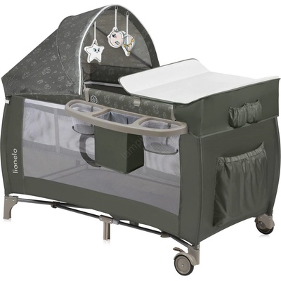 Lionelo - Пътна кошара SVEN PLUS, бежово-оливкова (LN0326)