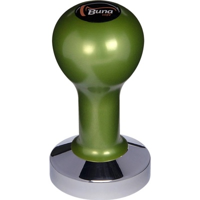 Buna Café tamper kov zelený, TP, nerez lesk, konvexný 58 mm