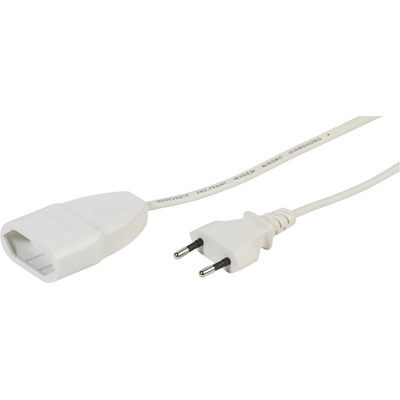 Vivanco Захранващ удължителен кабел Vivanco 22131, от CEE 7/16(м) към CEE 7/16(ж), 5m, бял (VIVANCO-22131)