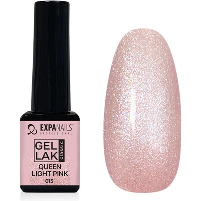 Expa nails expanails uv led gel lak queen light pink třpyt 5 ml