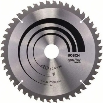 Bosch Диск циркулярен Bosch метален HM за рязане на дърво напречно и надлъжно подаване 216x30x2.8 мм, 48 z-2 608 640 641