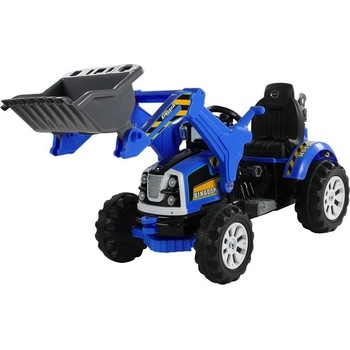 Mamido elektrický traktor s radlicou modrá