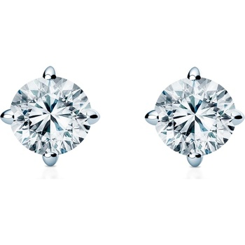 SAVICKI Обеци The Light: бяло злато, лабораторни диаманти