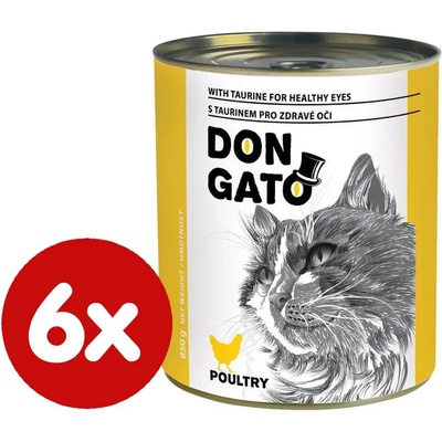 Dibaq DON GATO kočka drůbeží 6 x 850 g