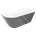 Mexen Oval Slim самостоятелна вана за прилепване 170 x 80 см, бяла/сива, бял (52661708062-20)