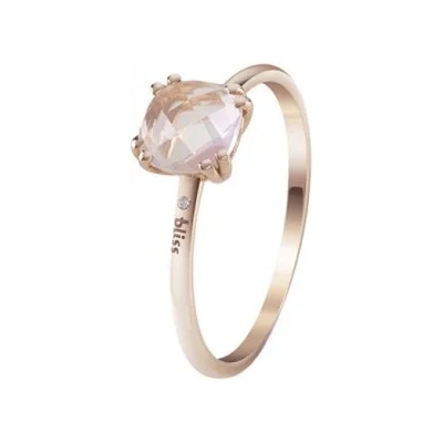 Bliss Златен дамски пръстен с диамант и кварц Bliss 20092984 (20092984)