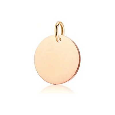 Šperky4U Ocelový přívěšek kolečko Rose gold DR1335 15