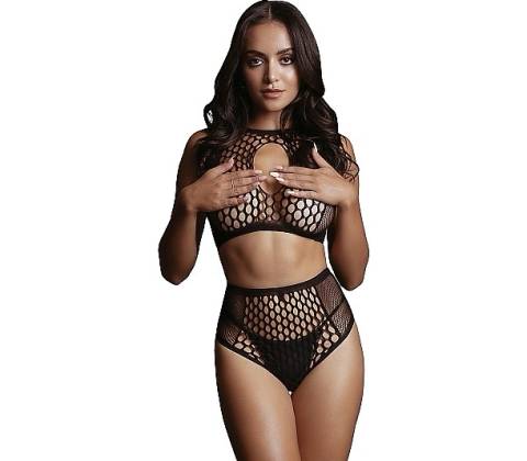 Duo Net Key-Hole Bra Set